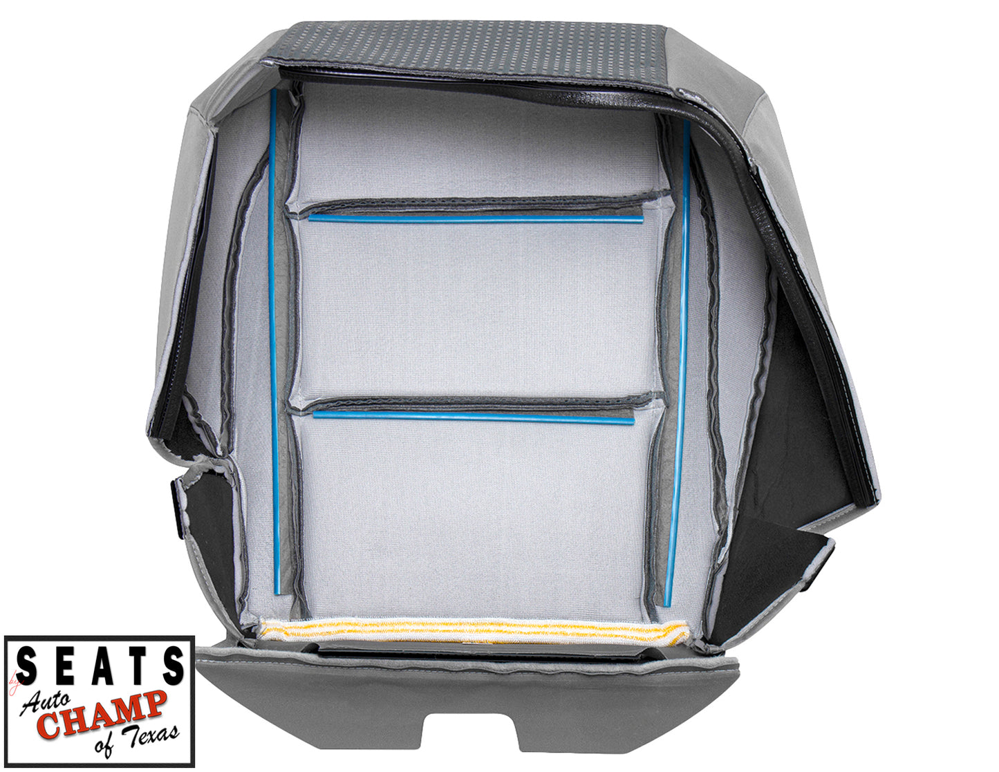 2004-2007 Nissan Titan Driver Side Bottom Cloth Seat Cover 2-Tone Gray Steel & Titanium