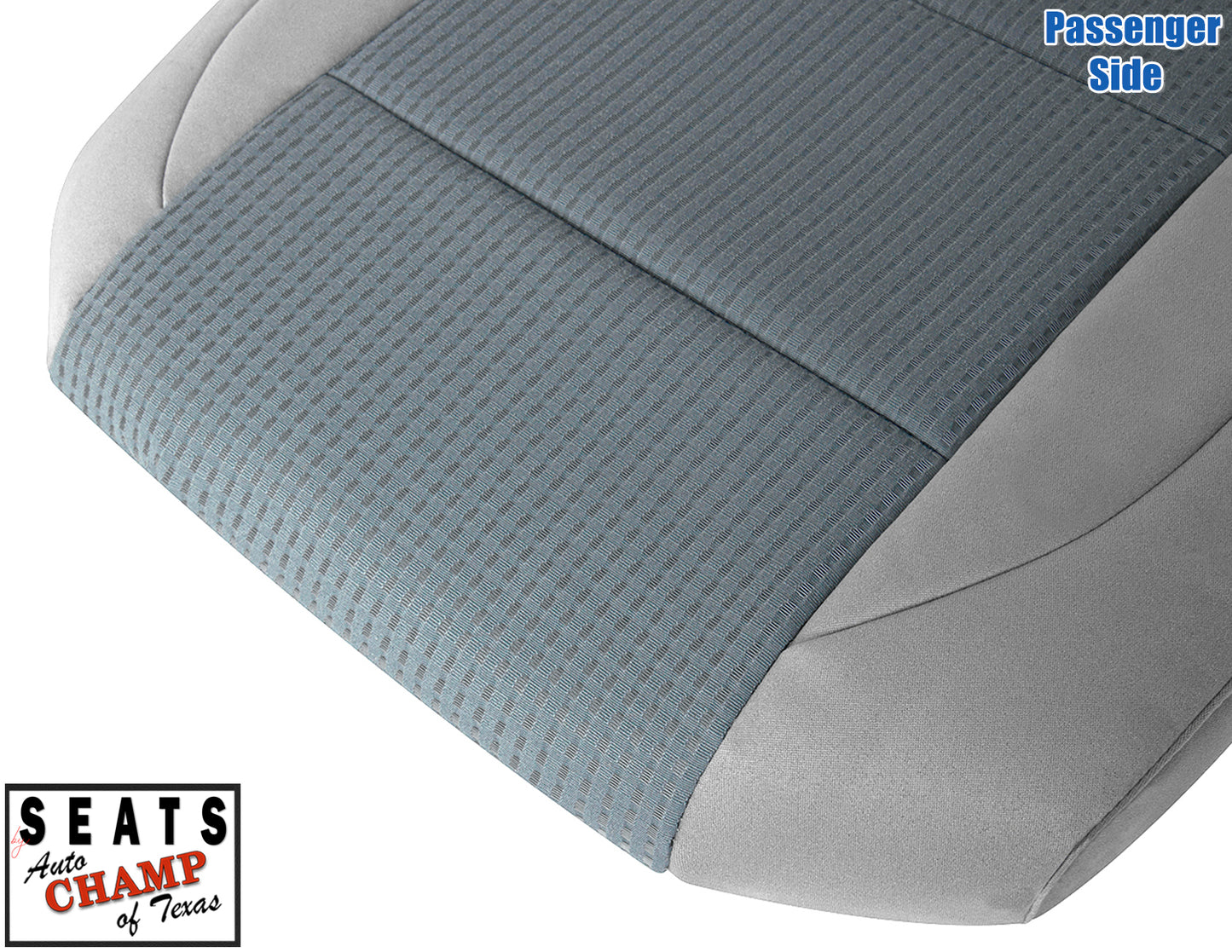 bottom seat cover passenger nissan titan gray cloth