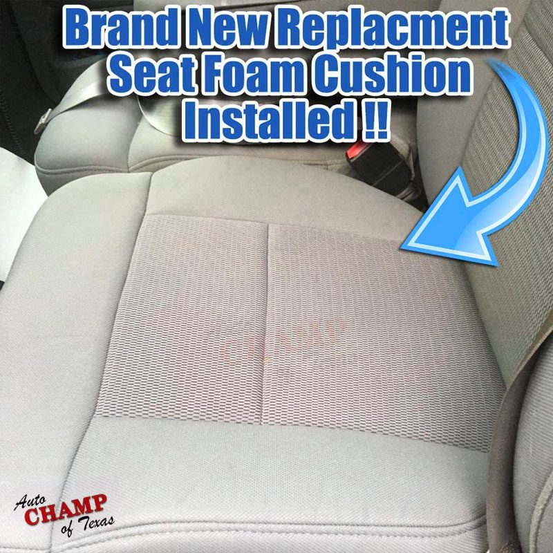 2004-2008 Ford F-150 driver side seat foam cushion replacement installed durable high-density foam