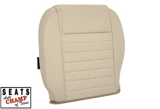 2005-2008 mustang driver side backrest seat cover tan cloth leather replacement