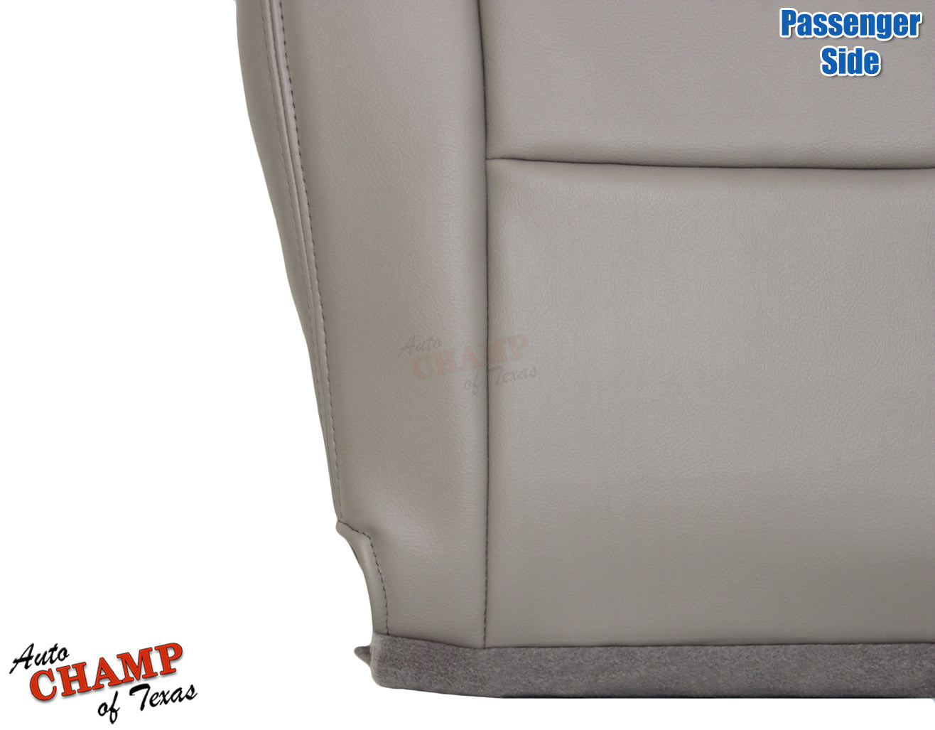 sequoia bottom seat cushion taupe tan leather panel