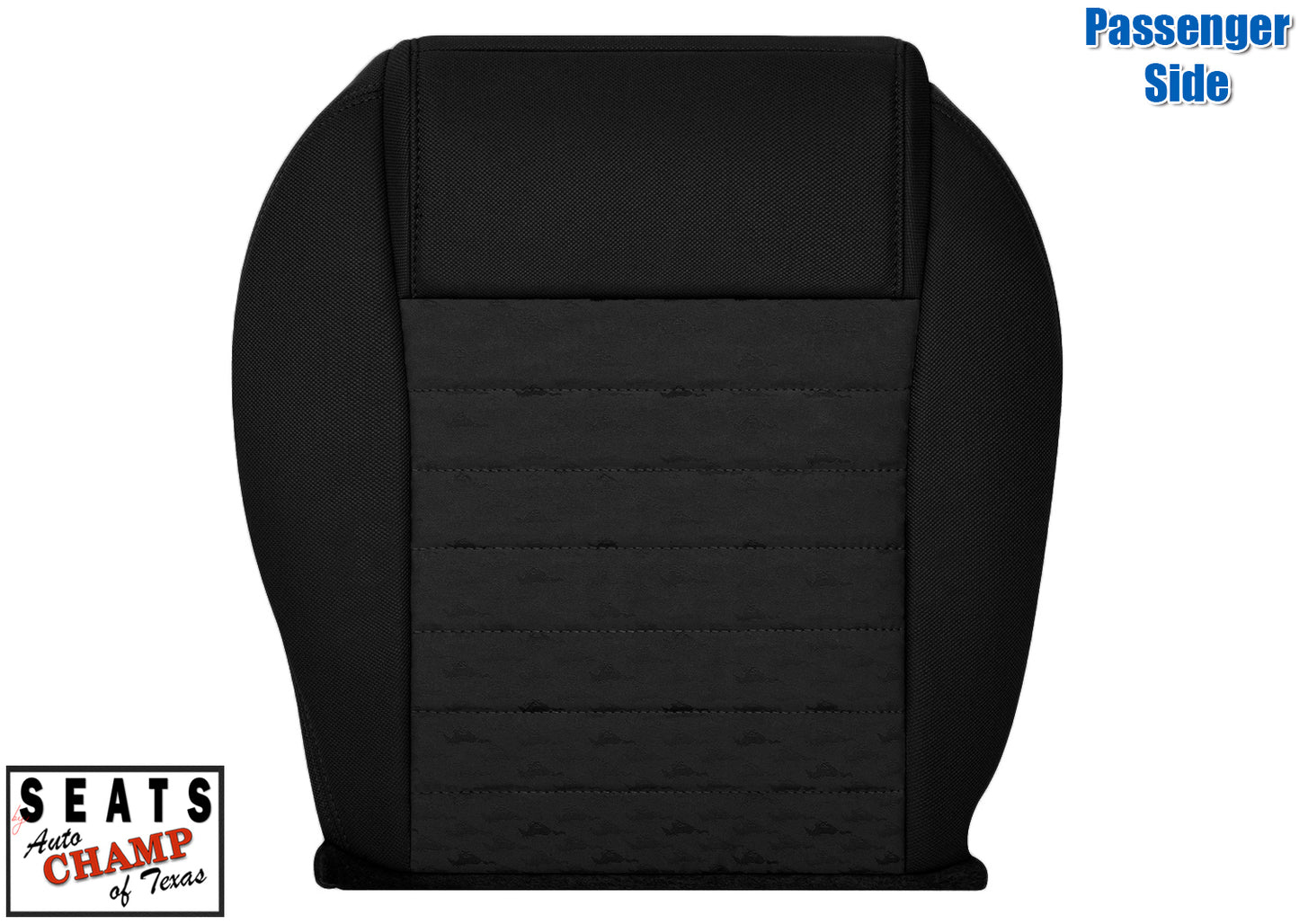 2005 2006 2007 2008 mustang cloth seat cover passenger side black bottom replacement auto champ texas