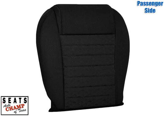 black cloth passenger seat backrest mustang 2005 2006 2007 2008 replacement cover auto champ of texas