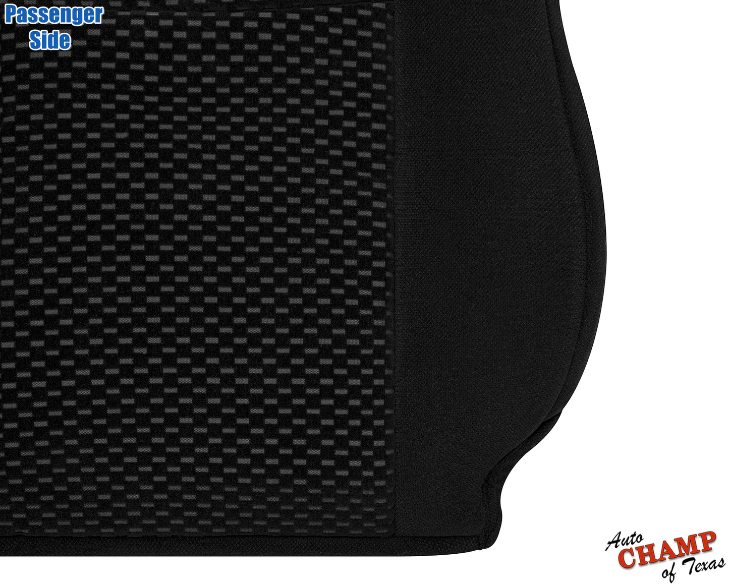 tundra cloth panel lean back black seat cover