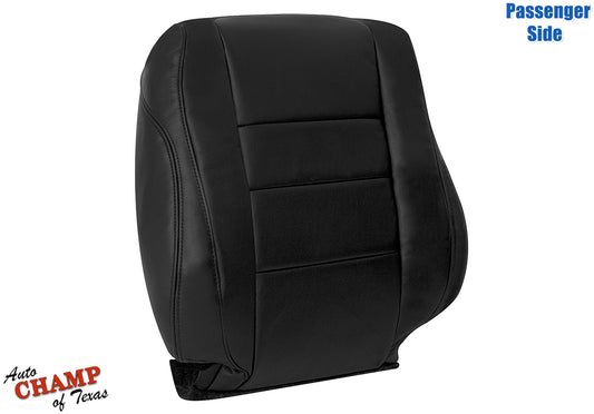 oem style lean back seat cover honda accord 2 door black leather