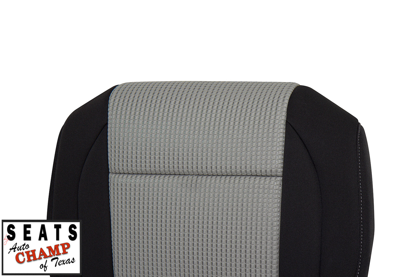 nissan titan driver cloth seat stitched gray black 2008 2015