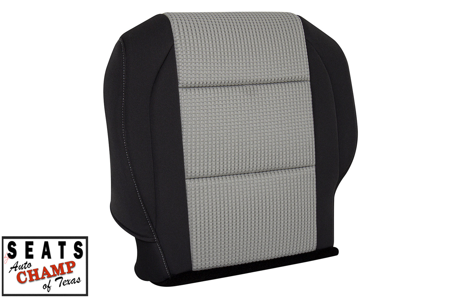 driver black gray seat cover titan 2008 2015 cloth stitched