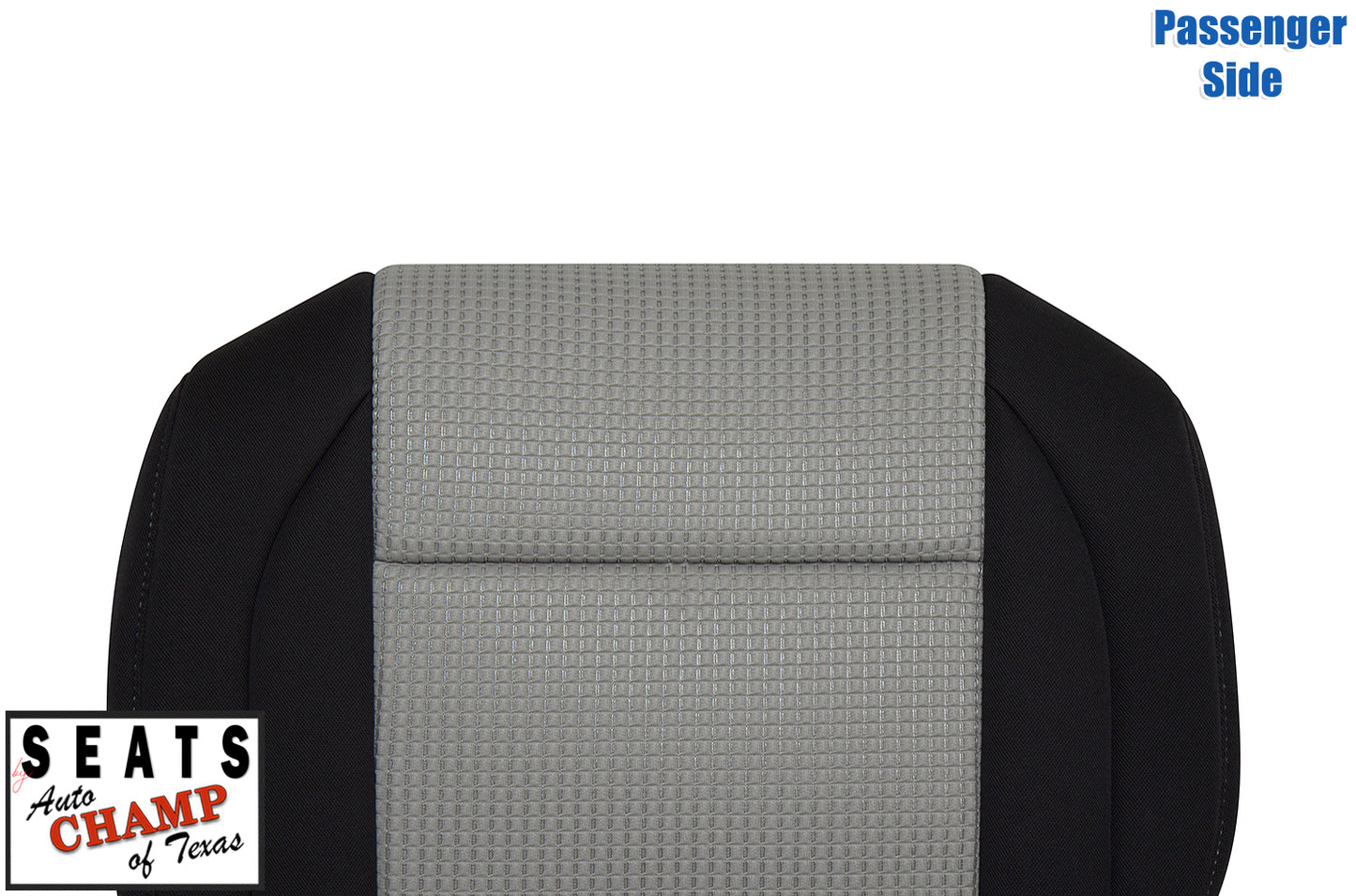 titan passenger side cloth seat cover gray black 2008 2015