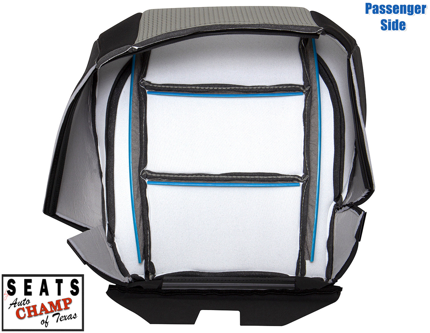 2008 2015 nissan titan passenger seat black gray cloth
