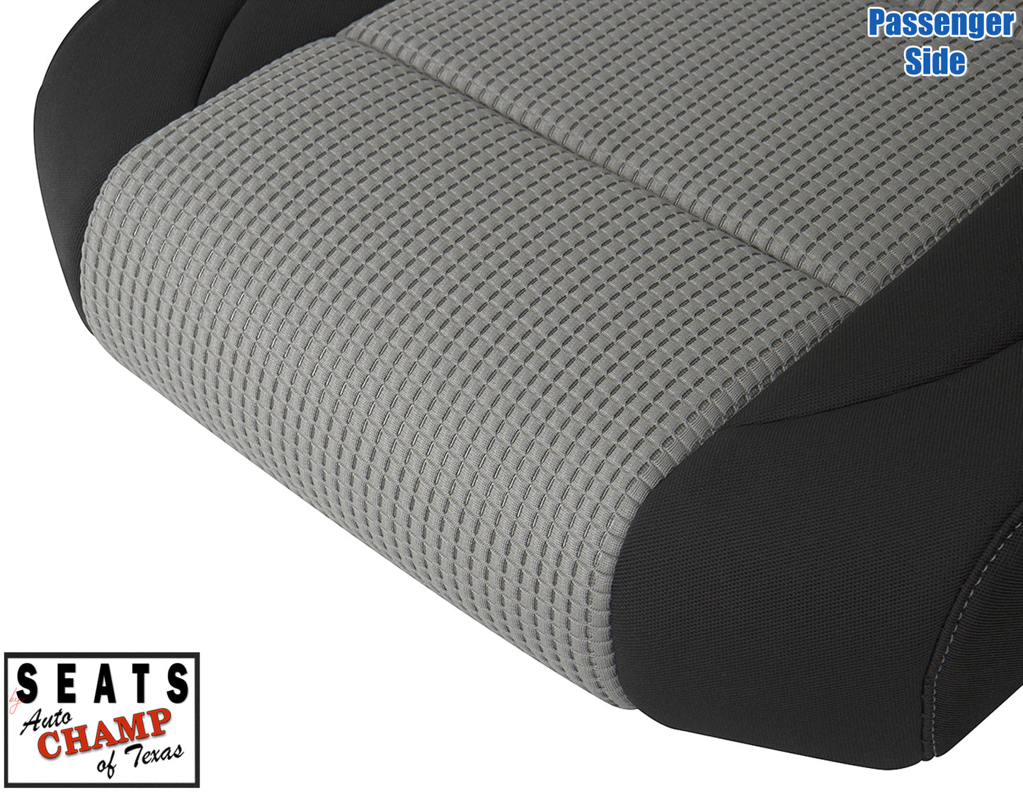 passenger seat cloth nissan titan gray black 2008 2015