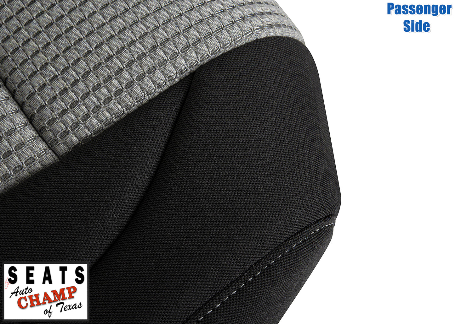 nissan titan cloth seat passenger bottom black gray 2008 2015