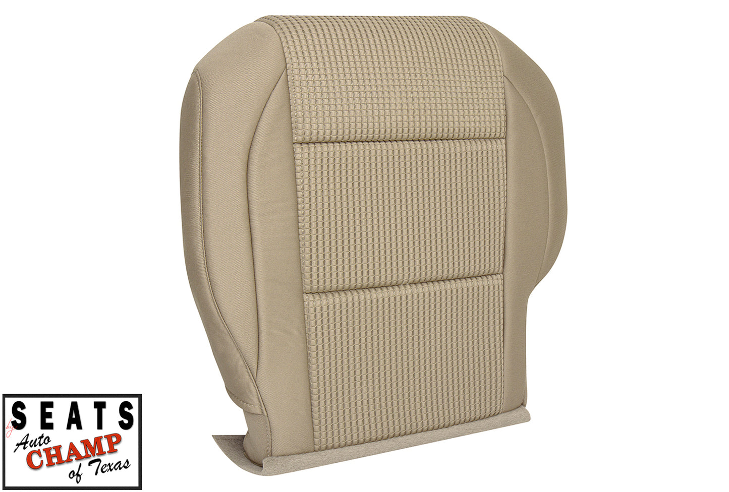 driver side cloth bottom seat cover titan tan