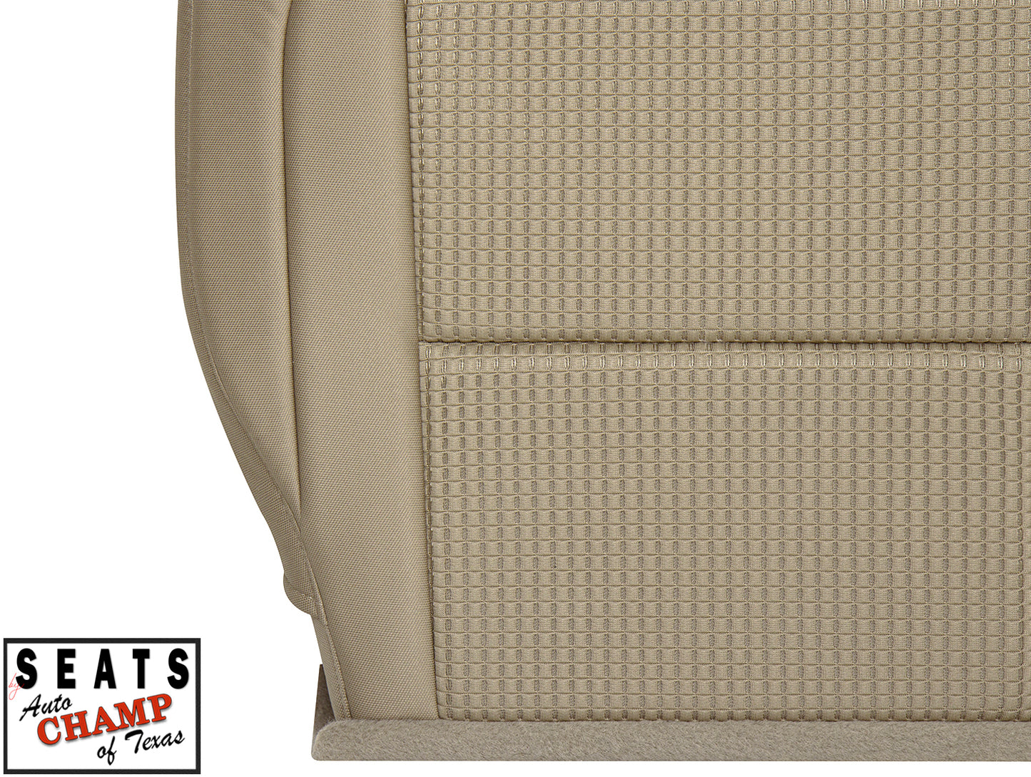 tan cloth driver seat bottom titan 08 15
