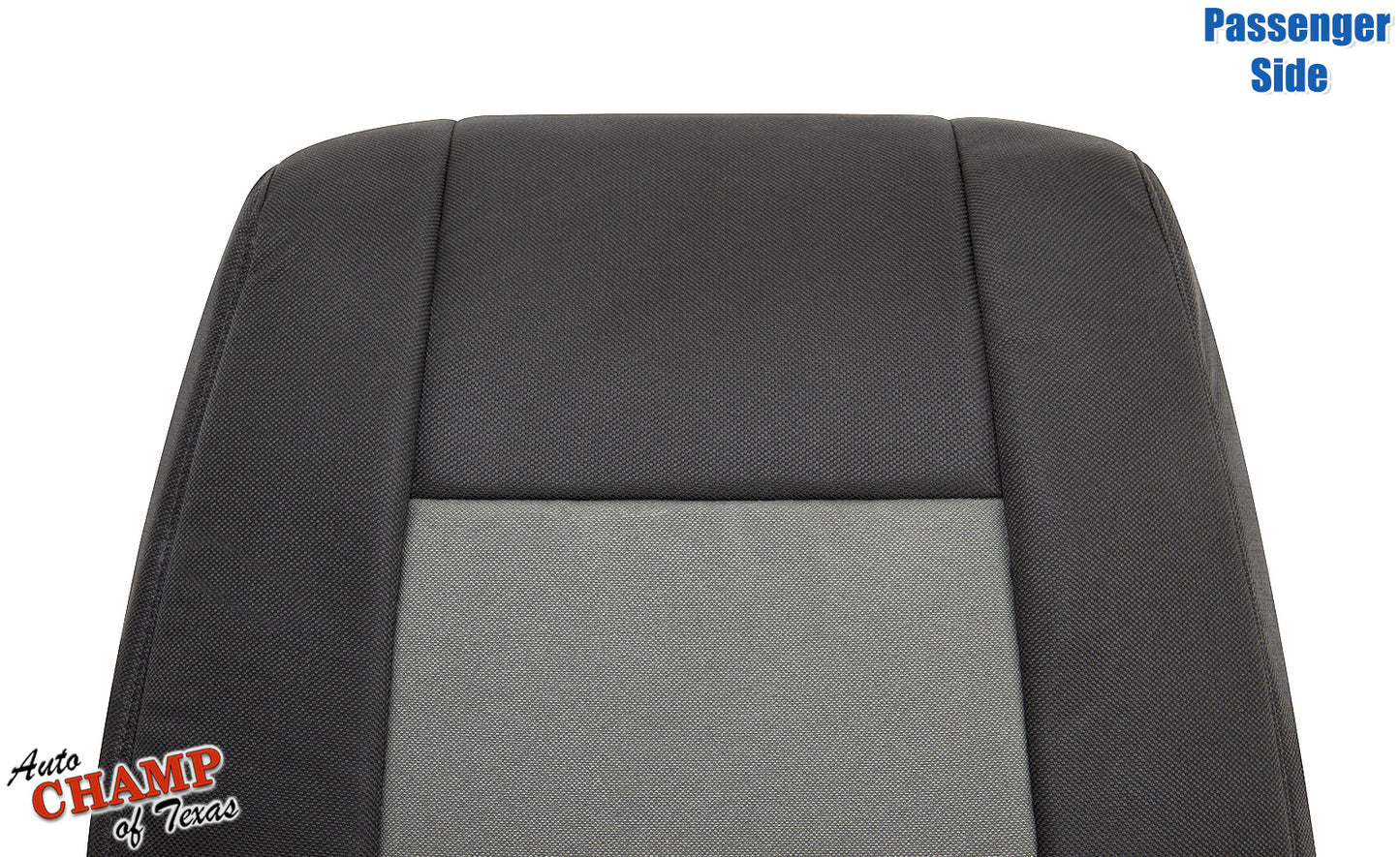 passenger seat backrest cover ford ranger 2010 black gray cloth