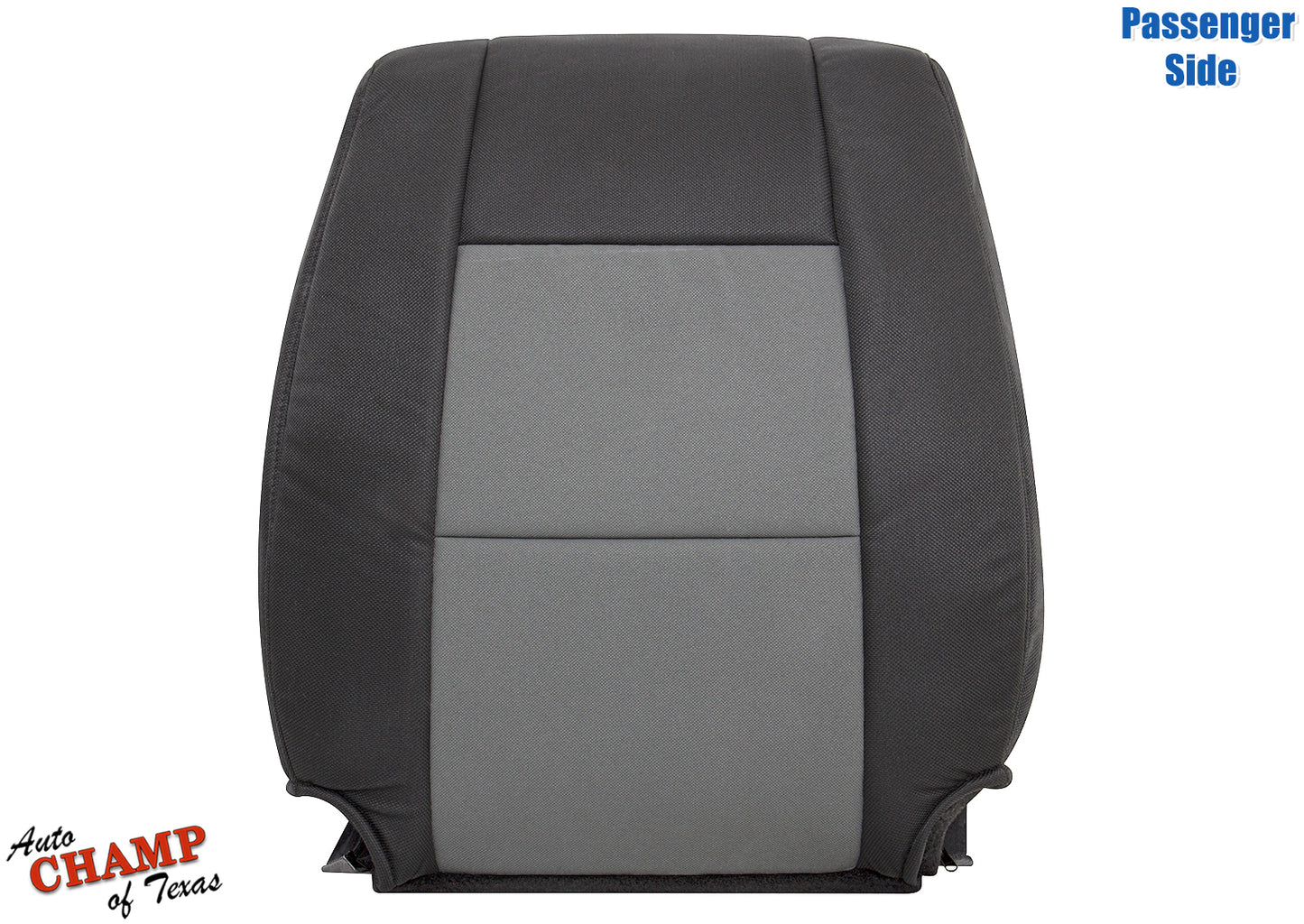 2010-2011 Ford Ranger passenger seat cover black and gray front view