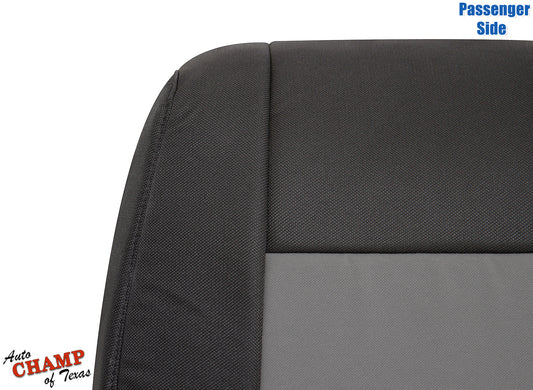 2010-2011 Ford Ranger passenger seat cover black and gray durable cloth