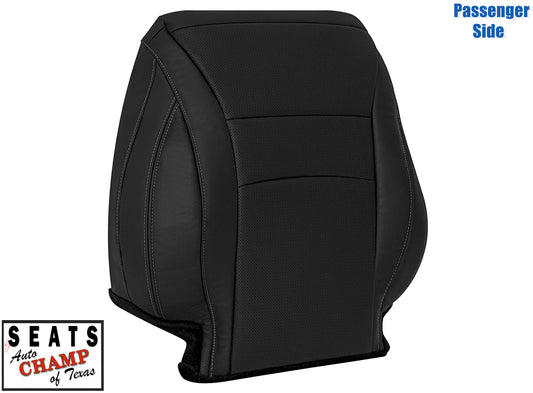2013–2017 Honda Accord 4-Door Passenger Lean Back Leather Seat Cover Black