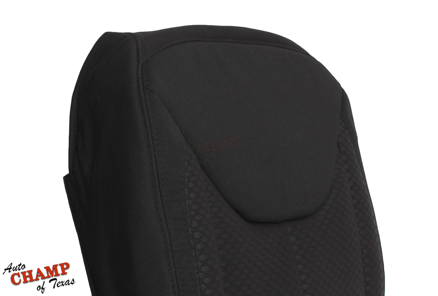2013 2014 2015 2016 2017 jeep wrangler bottom cloth seat cover black front seat installed view