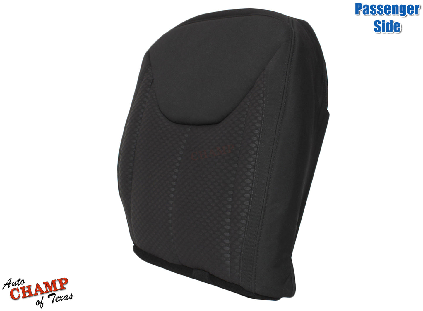 2013 2014 2015 2016 2017 jeep wrangler bottom cloth seat cover black side angle view