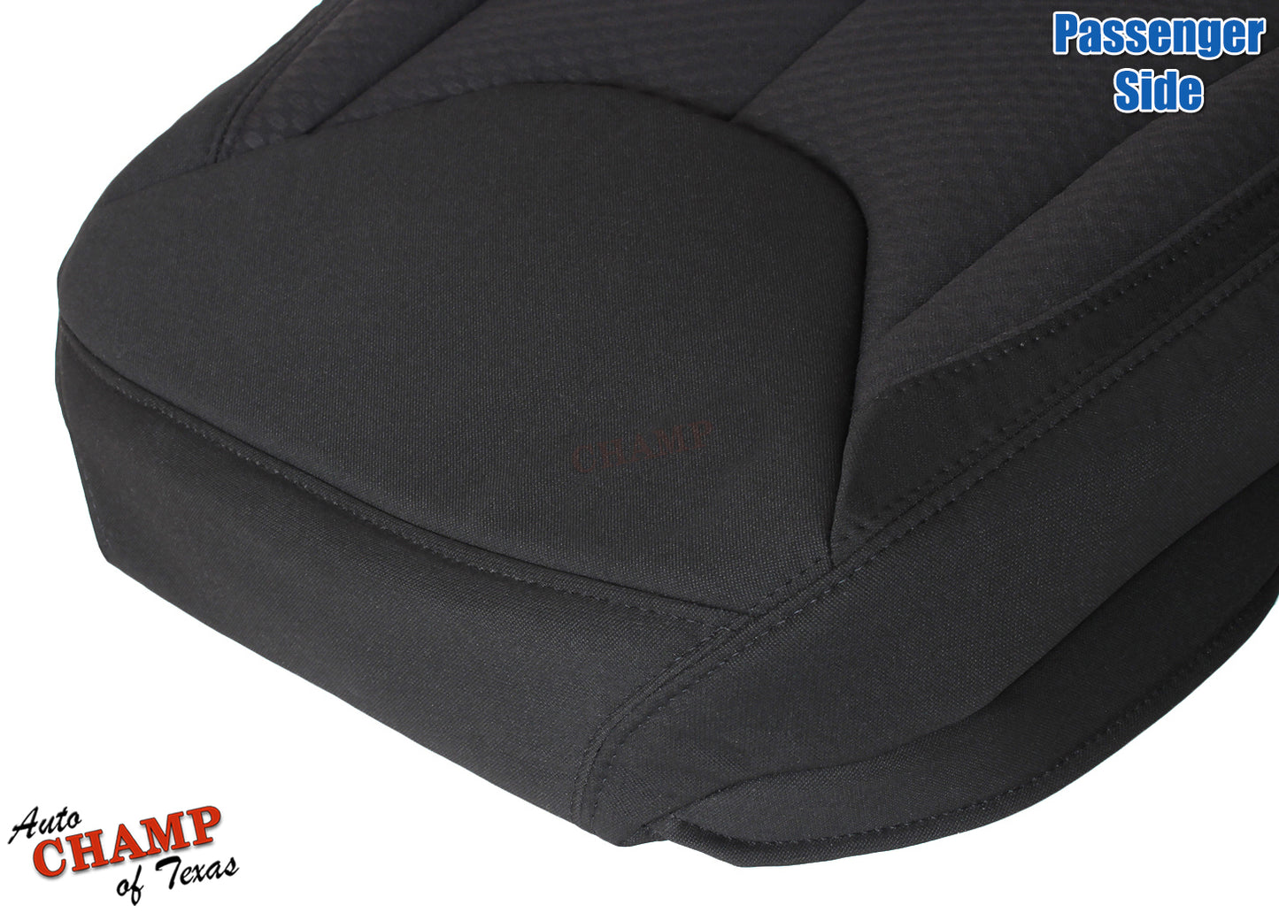 2013 2014 2015 2016 2017 jeep wrangler bottom cloth seat cover black seat bolster view