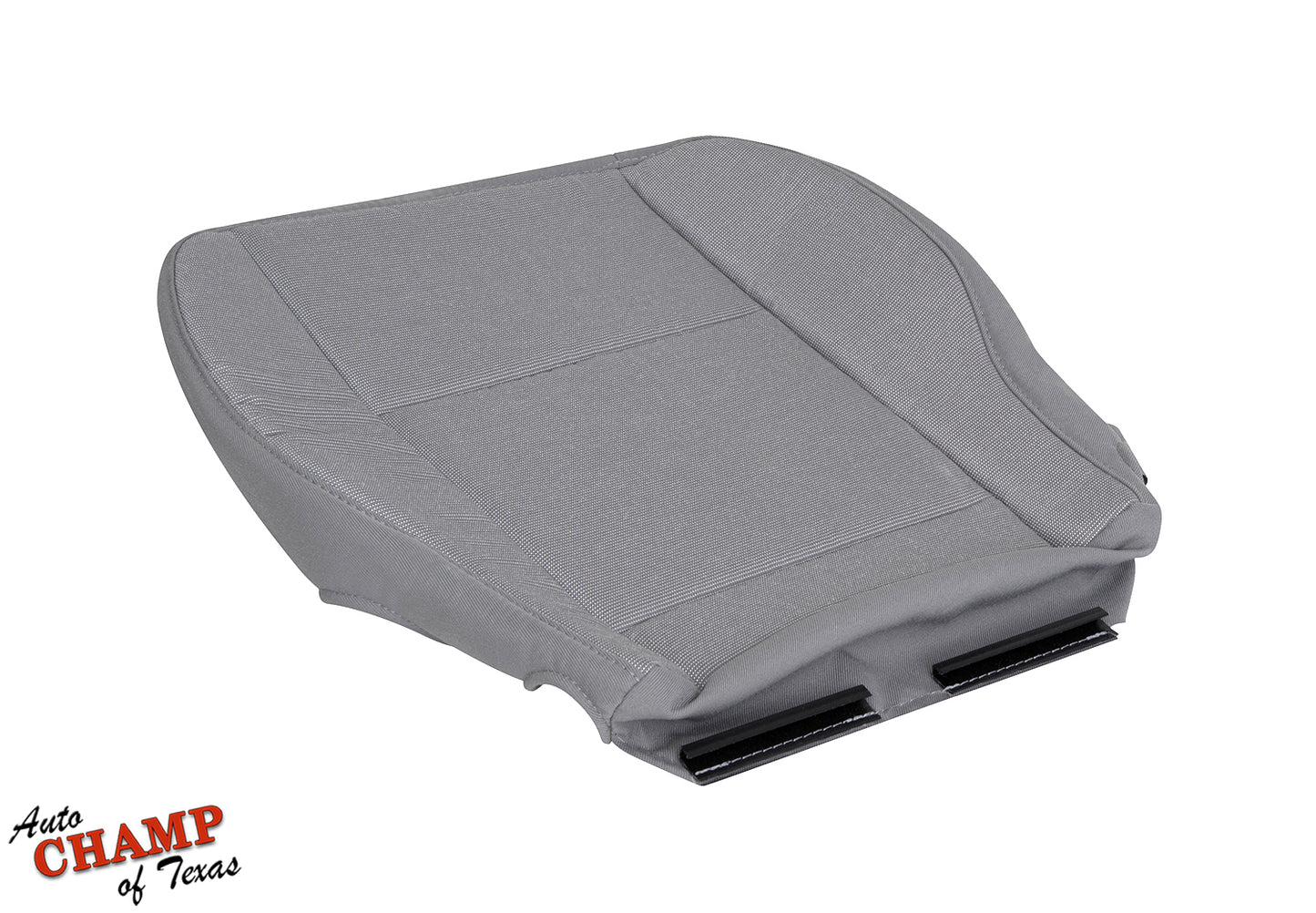 2014-2019 Ford Transit driver side bottom cloth seat cover gray angled view