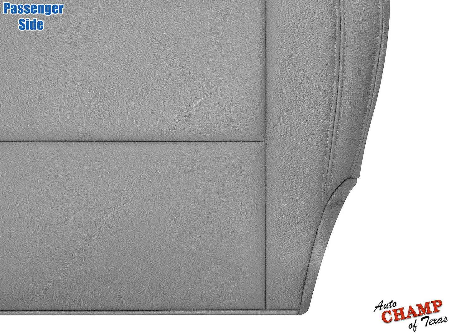 2014 2021 toyota tundra gray leather passenger bottom seat cover close view