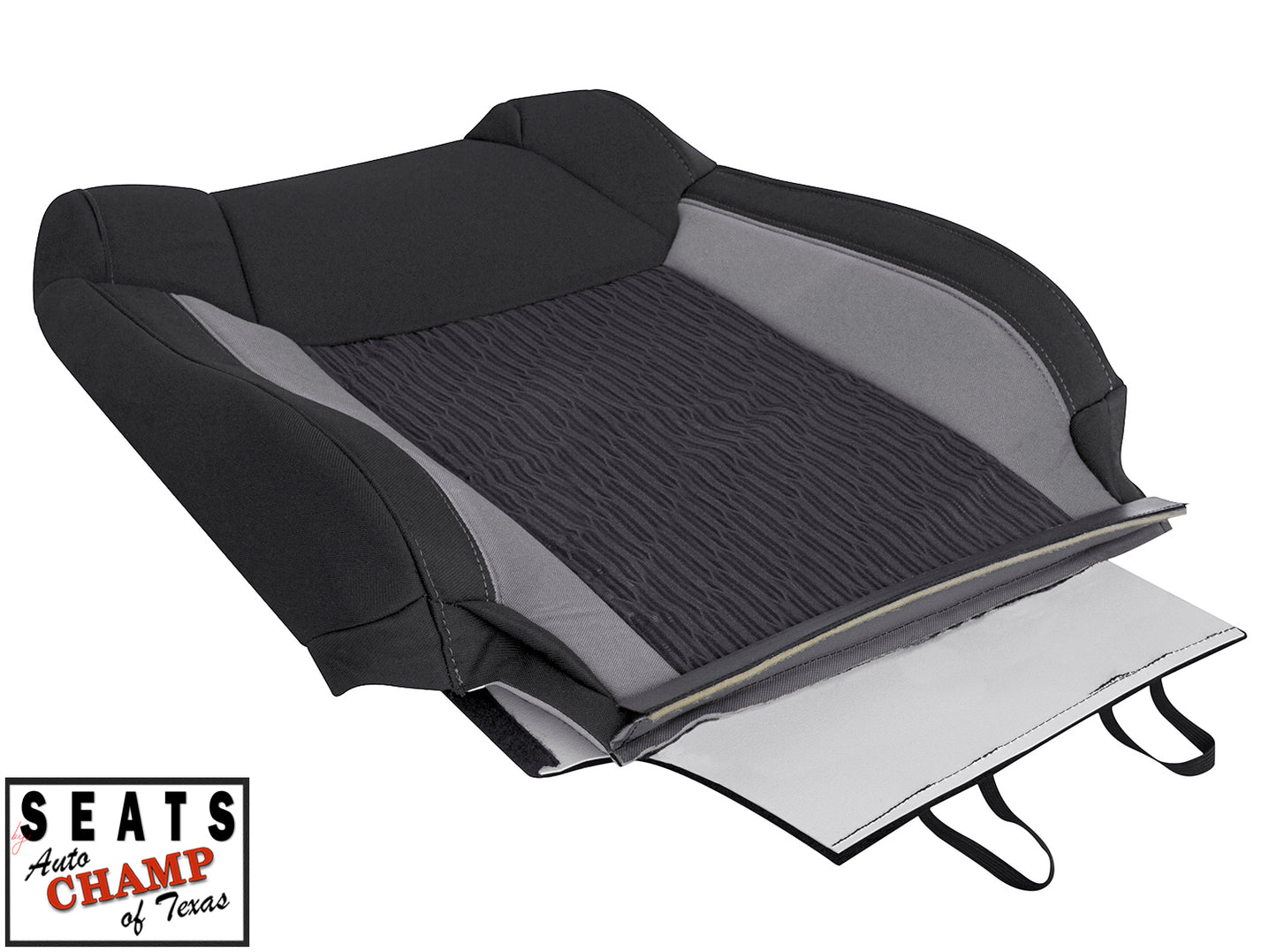 lean back seat panel black cloth tundra 14 21