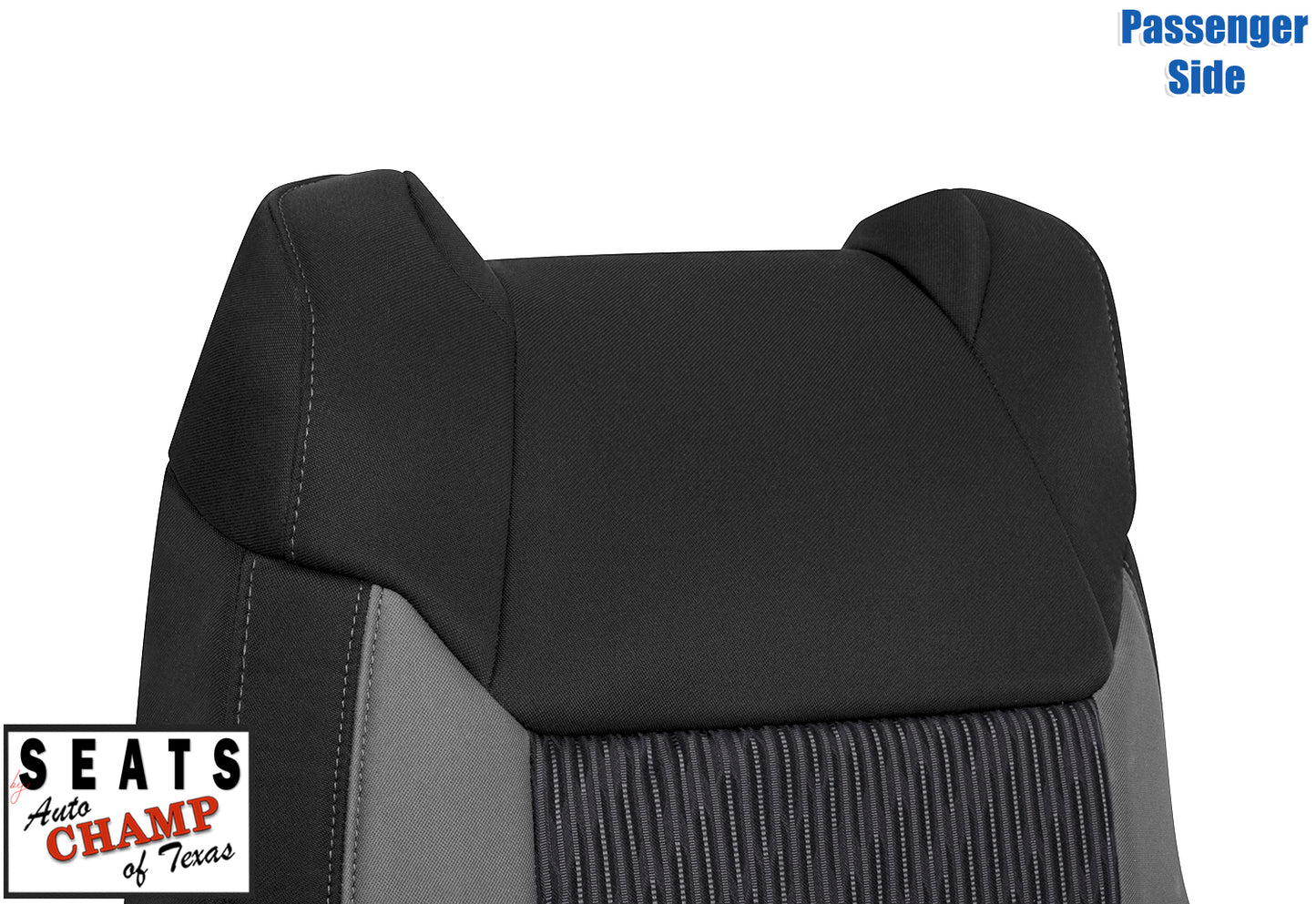 black cloth tundra seat panel lean back cover