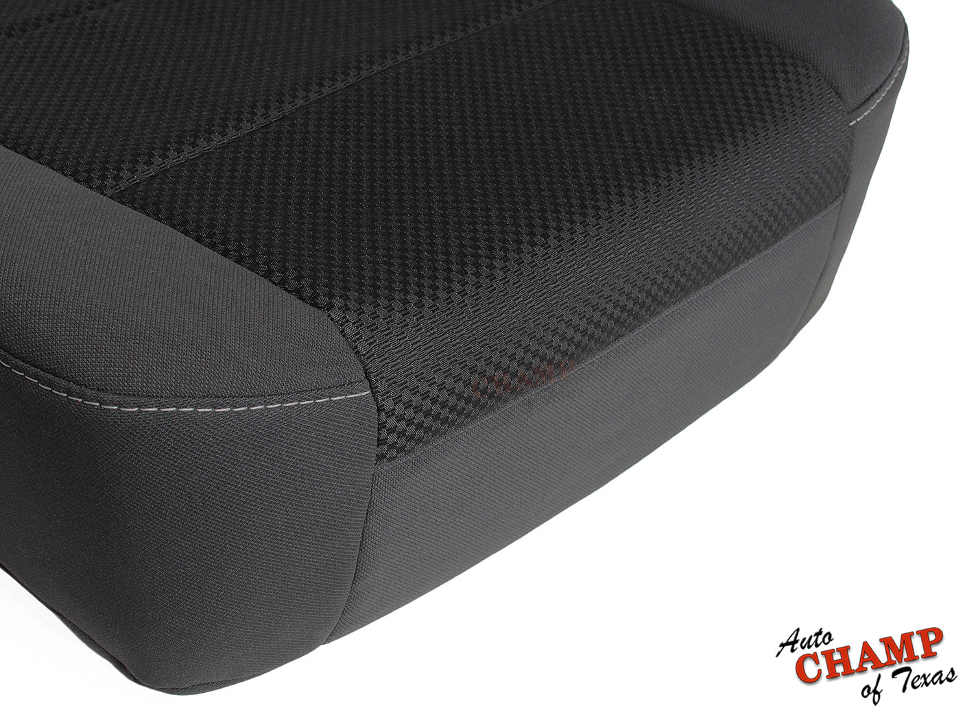 2014 2019 gmc sierra 1500 driver side bottom seat cover jet black cloth auto champ of texas