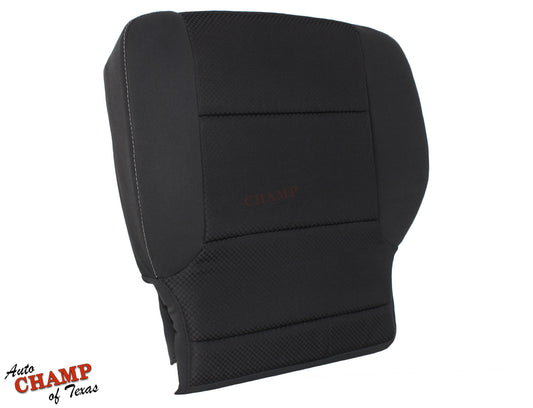 2014 2019 gmc sierra seat cover driver backrest black cloth angle