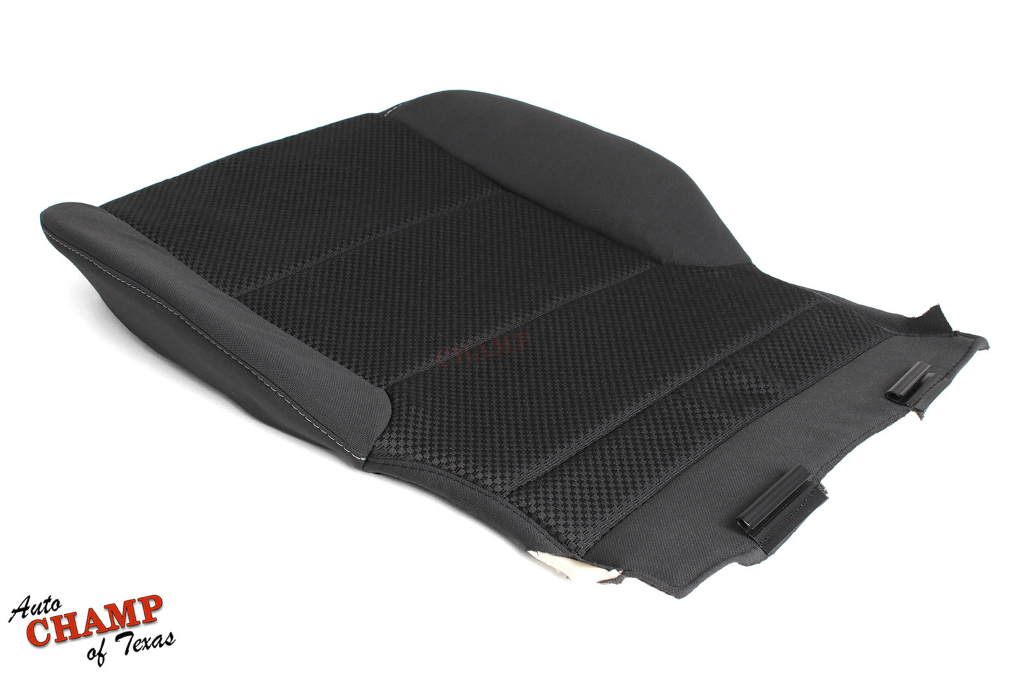 2014 2019 gmc sierra seat cover black driver bottom rear angle