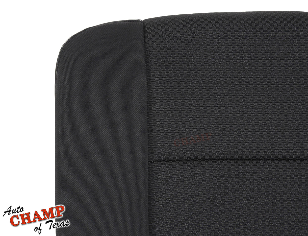 2014 2019 gmc sierra 1500 driver side bottom cloth seat cover jet black