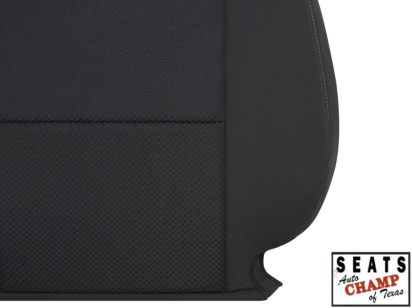 2015 2019 gmc sierra 1500 driver side seat cover cloth lean back jet black