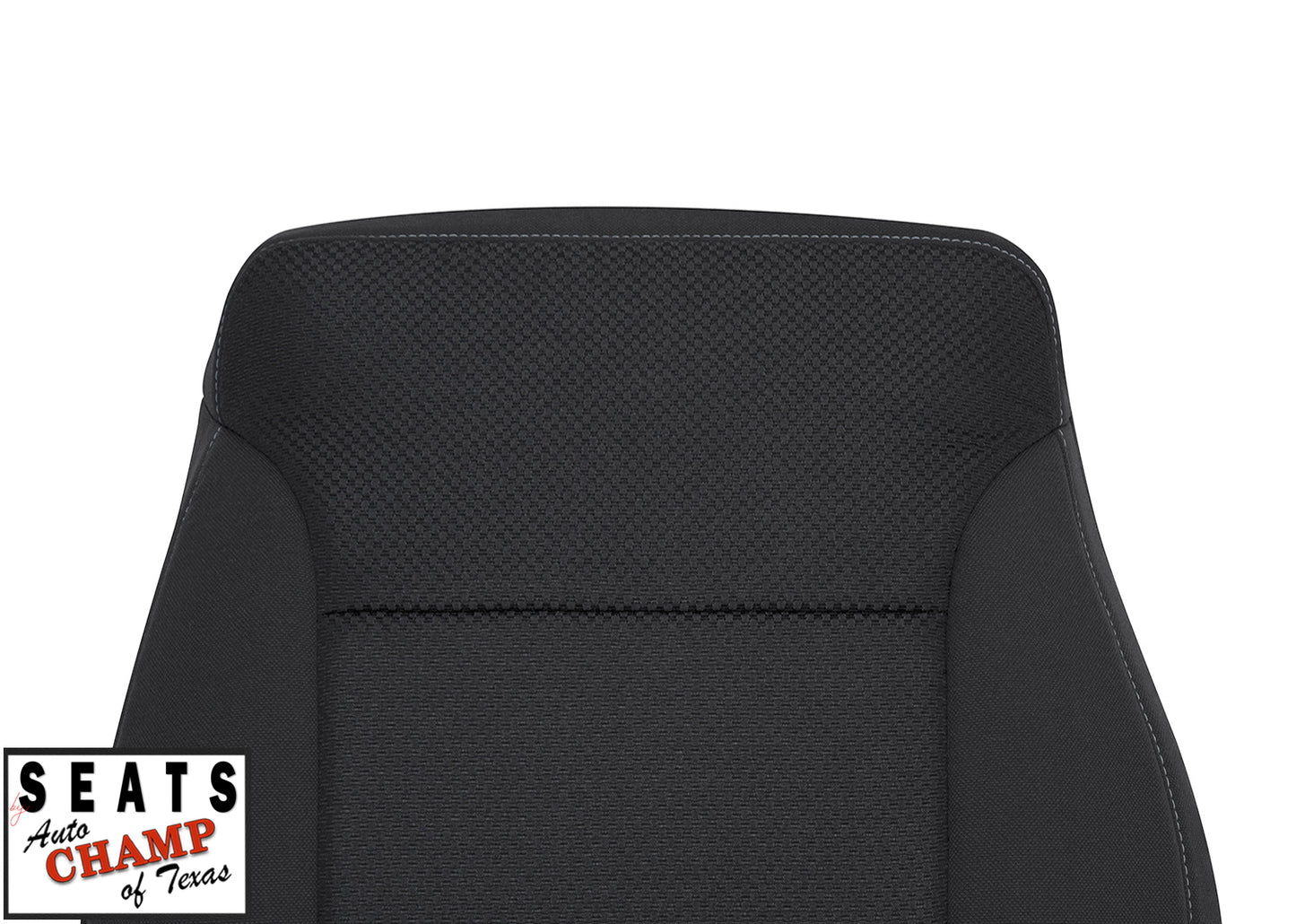 2015 2019 gmc sierra 1500 driver side lean back cloth seat cover jet black