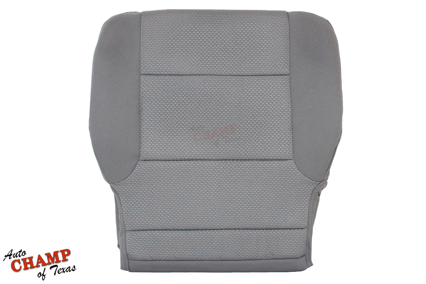 Alternative Text (alt text): 2014 2019 gmc driver bottom seat cover ash gray cloth flat
