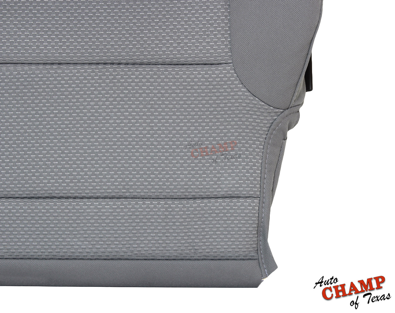 2014 2019 gmc driver seat cover cloth closeup ash gray
