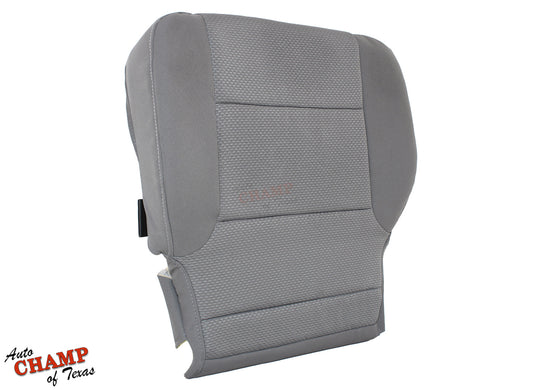 2014 2019 gmc driver bottom seat cover ash gray cloth angle