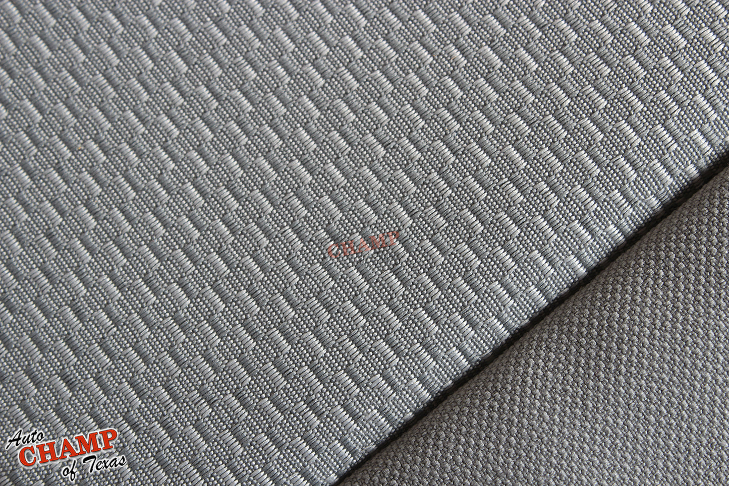 2014 2019 gmc driver seat cloth texture ash gray closeup