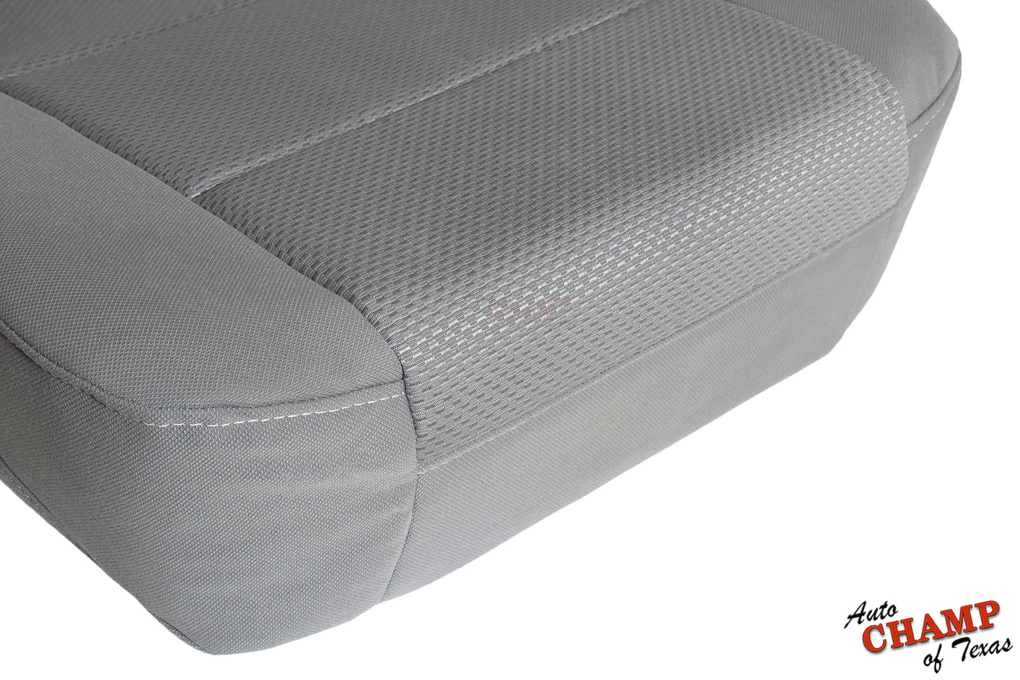 2014 2019 gmc driver seat front corner closeup ash gray cloth