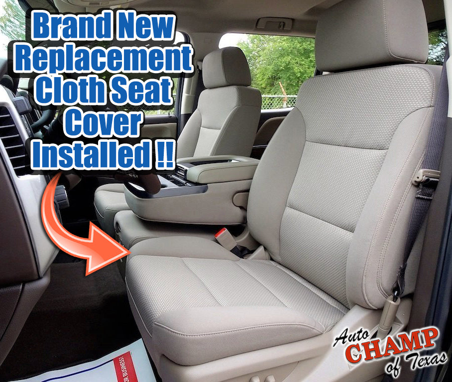 cloth seat base tan silverado driver side 2014 2019