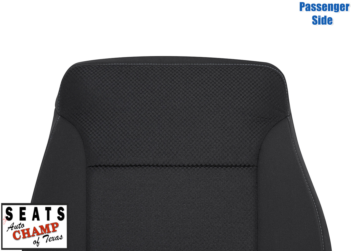 2015 2019 gmc sierra passenger seat cover jet black cloth lean back