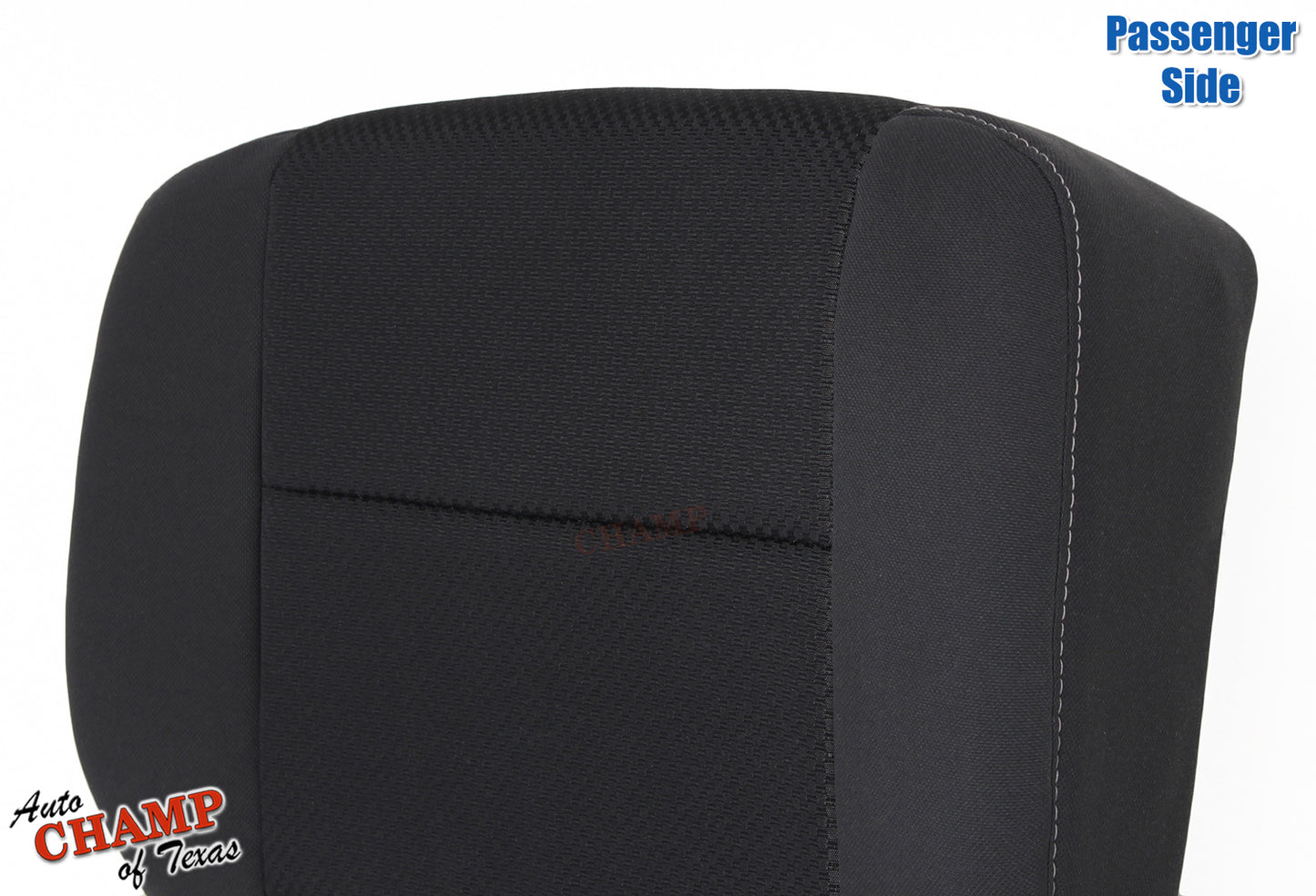 2014 2019 gmc sierra passenger seat cloth cover black closeup