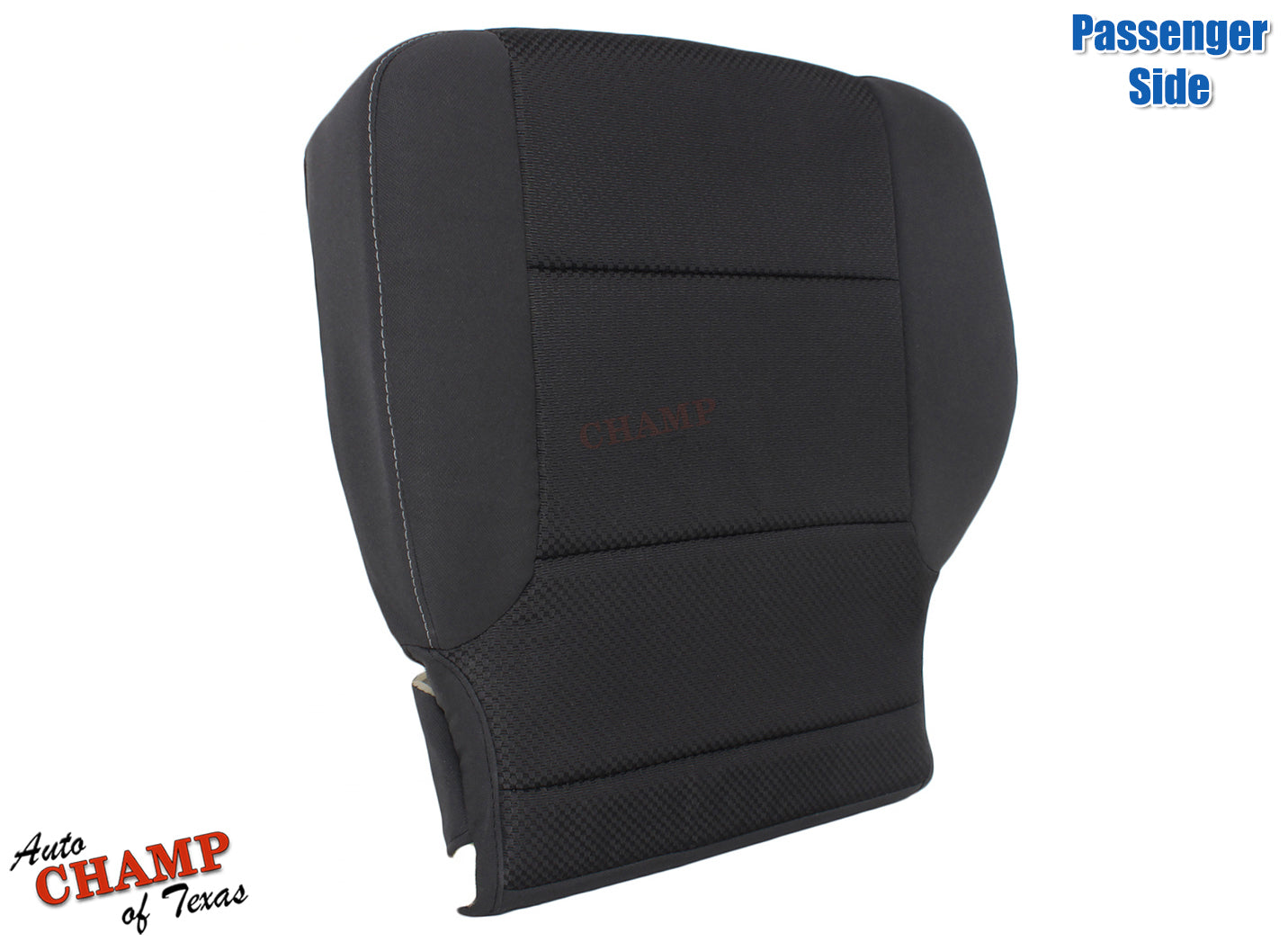 2014 2019 gmc sierra passenger seat cover black cloth side view