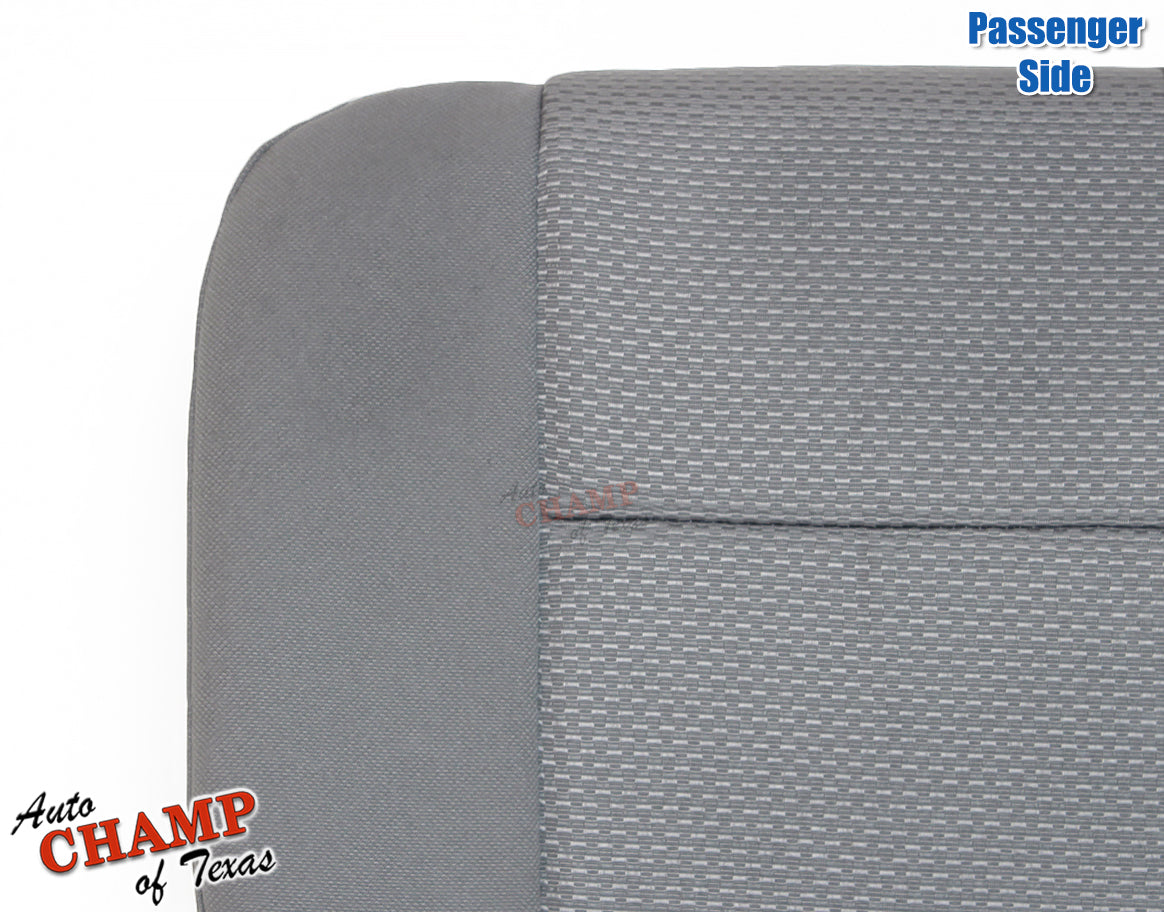 2014 2019 gmc passenger seat cover stitch ash gray cloth detail