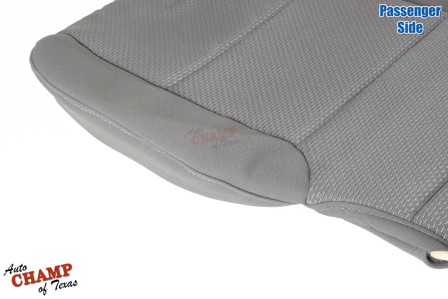 2014 2019 gmc passenger backrest seat cover cloth ash gray side angle