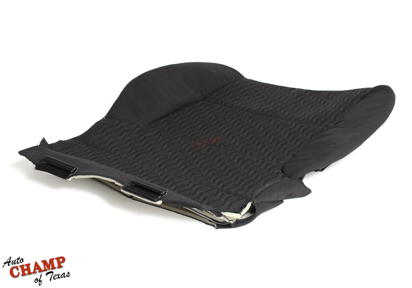foam underside lined seat cover tahoe black cloth 2016