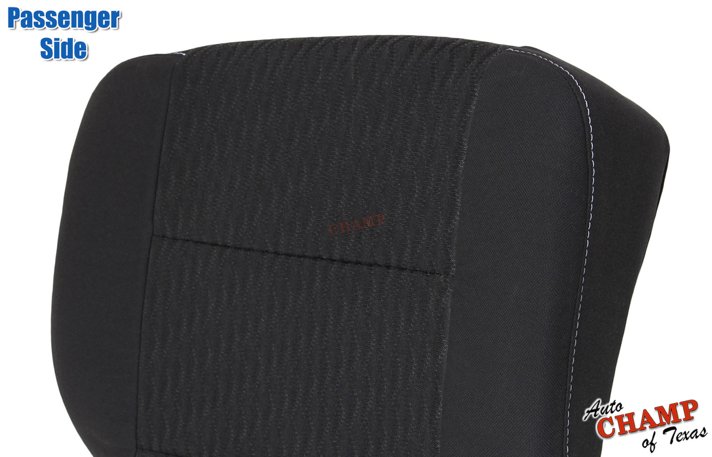 gm suv seat cover passenger side black cloth 2015 to 2019