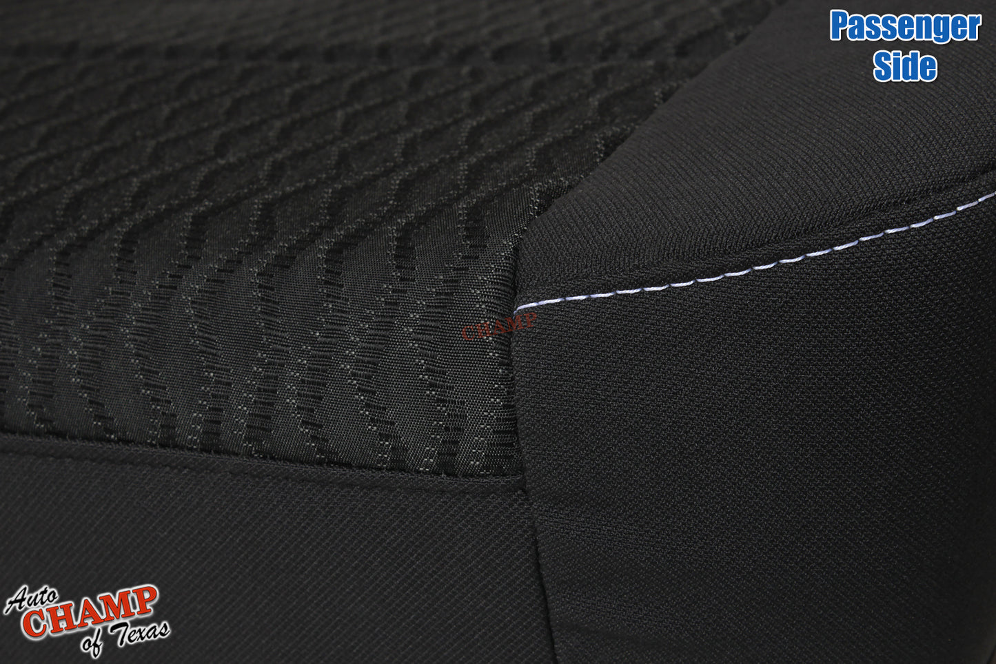 black fabric seat closeup chevy suburban 2016 ls driver