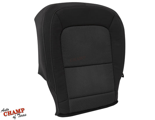 2015 2022 chevy colorado passenger bottom seat cover black cloth full view