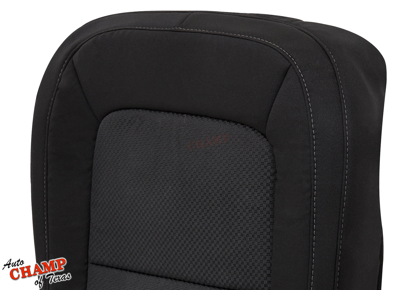 2015 2022 chevy colorado seat cover black cloth weave pattern close up
